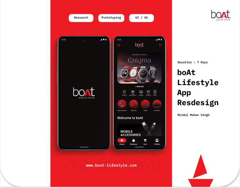 boAt app redesign